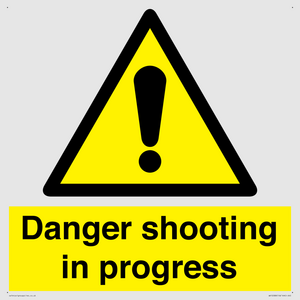 Danger shooting in progress